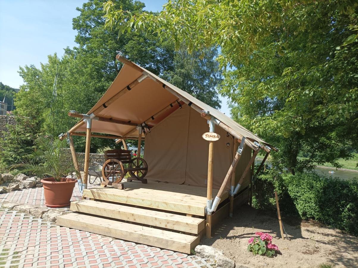 Campingplatz Am Treidlerweg เคอนิกชไตน์ อัน แดร์ เอลเบอ ภายนอก รูปภาพ