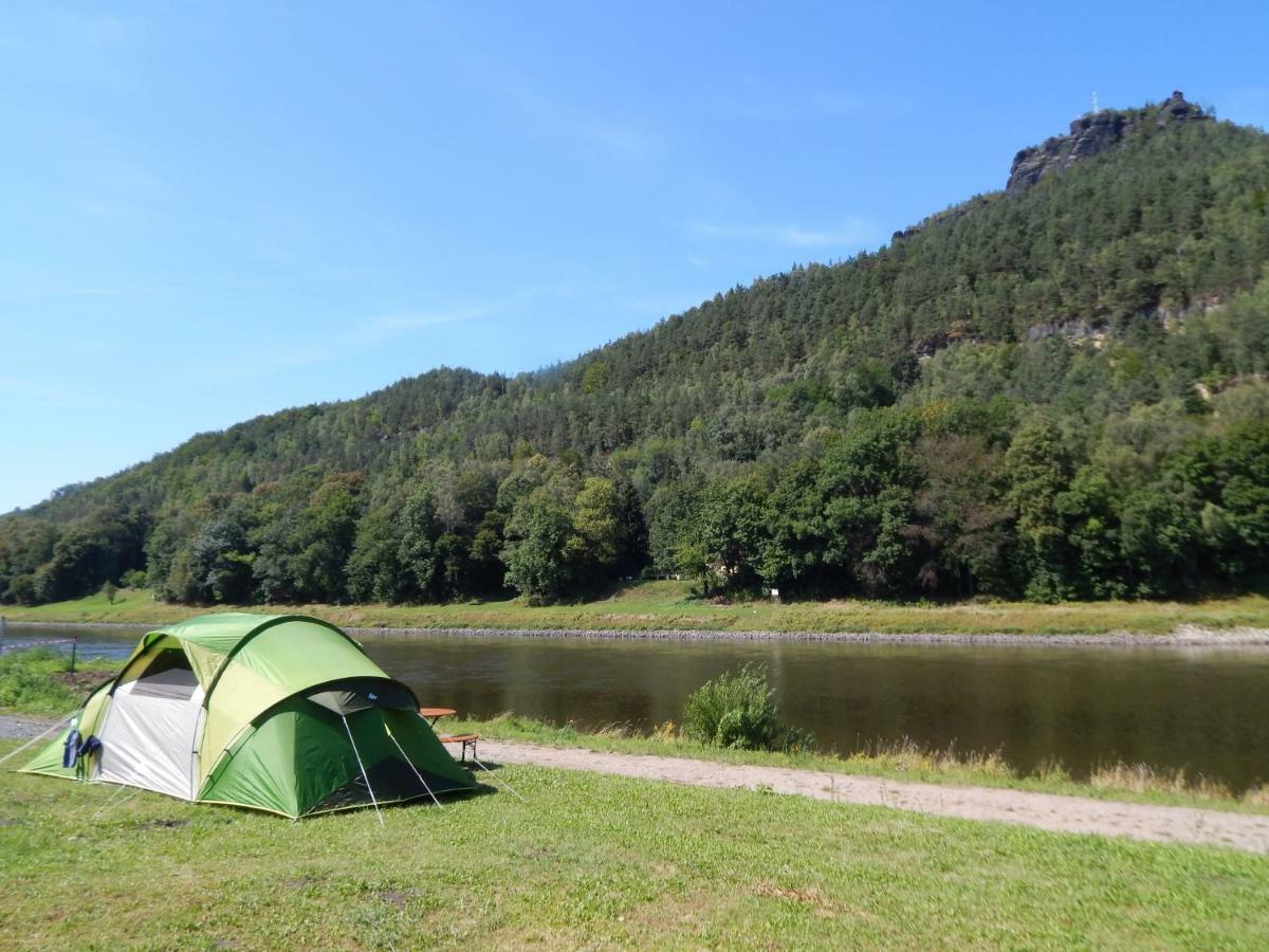 Campingplatz Am Treidlerweg เคอนิกชไตน์ อัน แดร์ เอลเบอ ภายนอก รูปภาพ